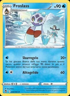 Froslass card in Italian