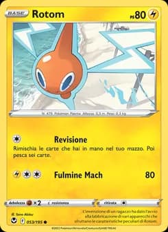 Rotom card in Italian