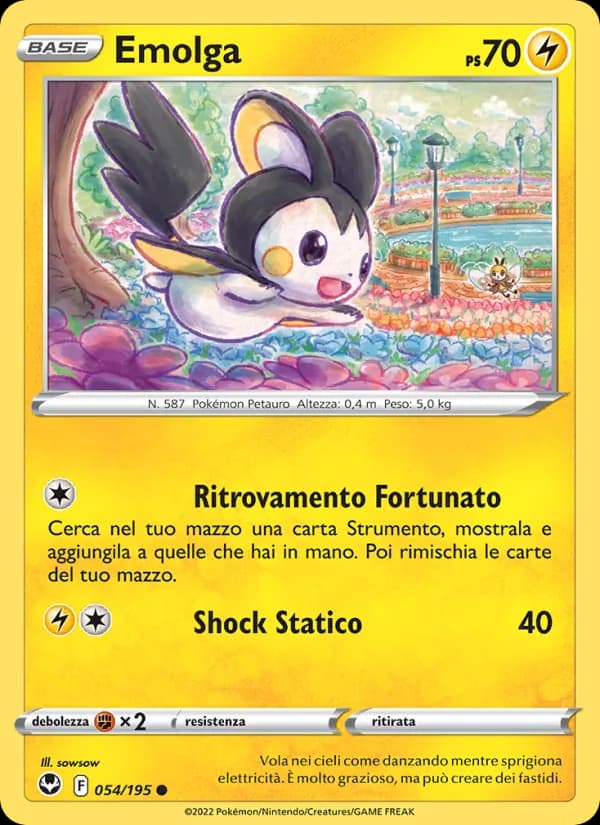 Emolga card in Italian