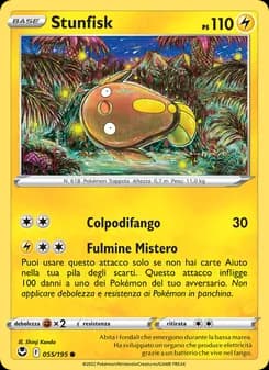 Stunfisk card in Italian