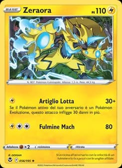 Zeraora card in Italian