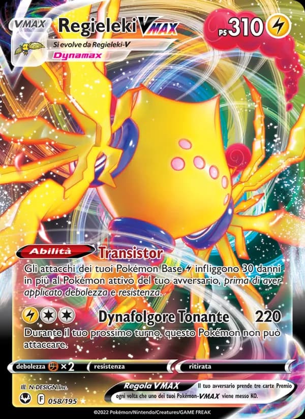 Regieleki VMAX card in Italian