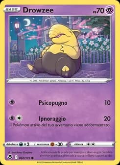 Drowzee card in Italian