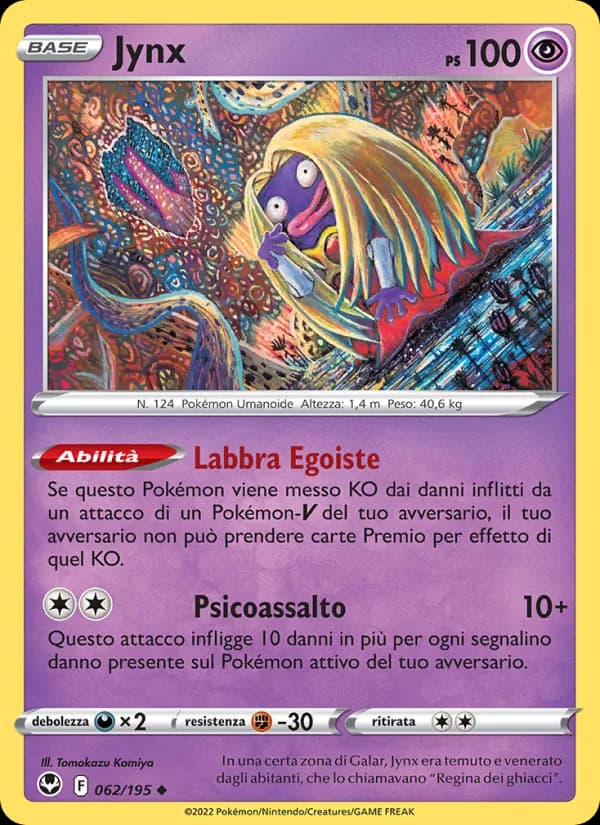 Jynx card in Italian