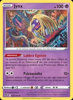 Jynx card in Italian