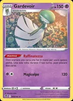 Gardevoir card in Italian
