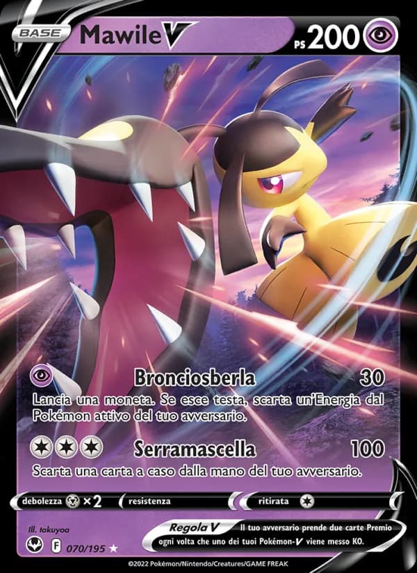 Mawile V card in Italian