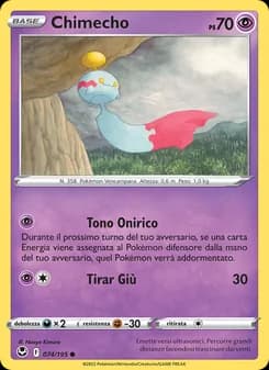Chimecho card in Italian