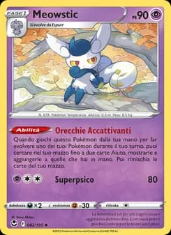 Meowstic card in Italian