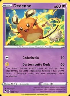 Dedenne card in Italian