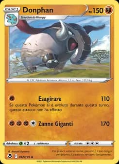 Donphan card in Italian