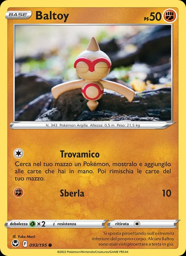 Baltoy card in Italian