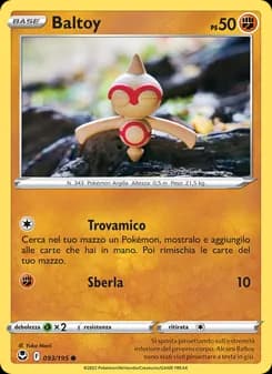 Baltoy card in Italian