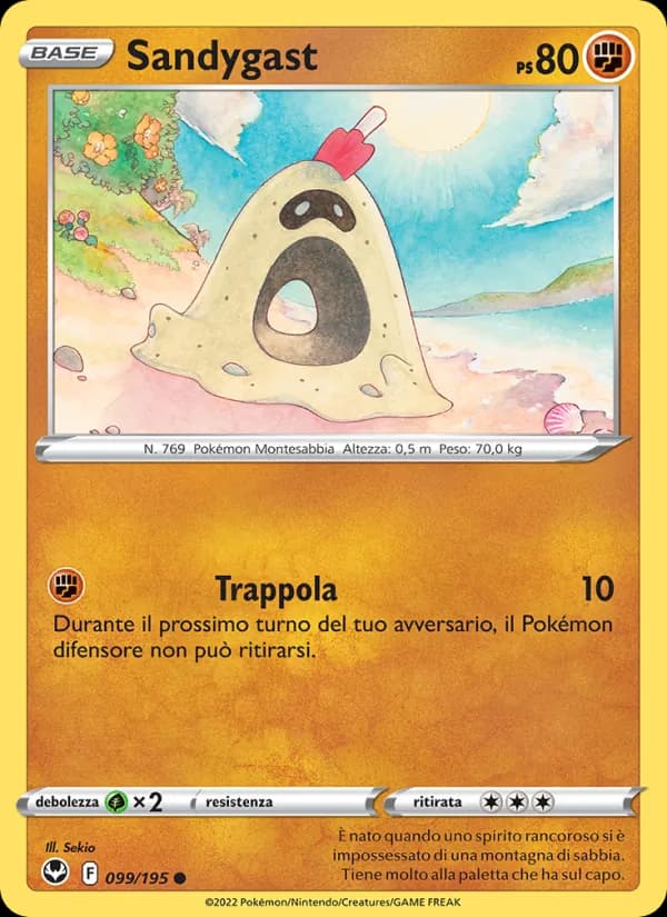 Sandygast card in Italian