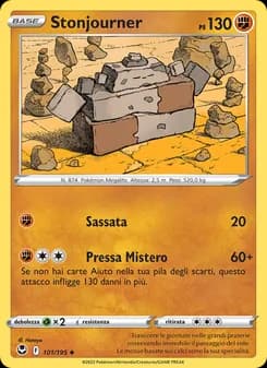 Stonjourner card in Italian