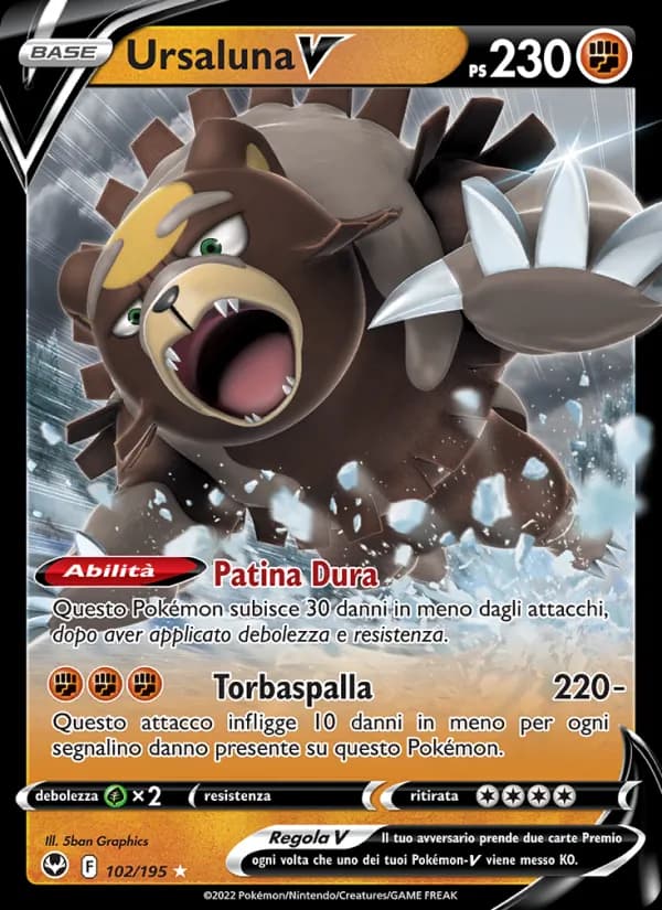 Ursaluna V card in Italian