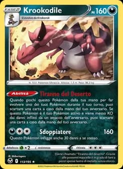 Krookodile card in Italian