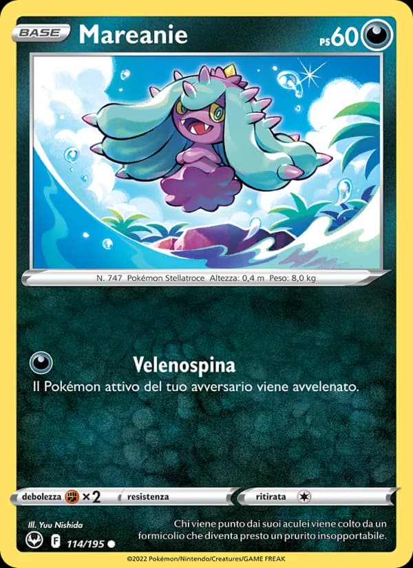 Mareanie card in Italian
