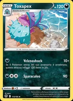 Toxapex card in Italian