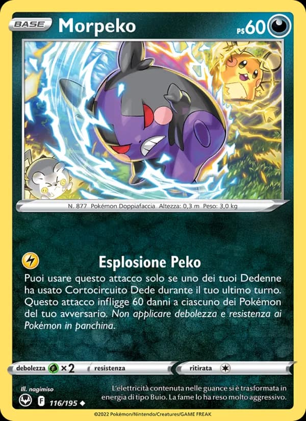 Morpeko card in Italian