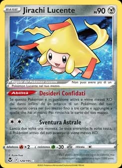 Jirachi Lucente card in Italian