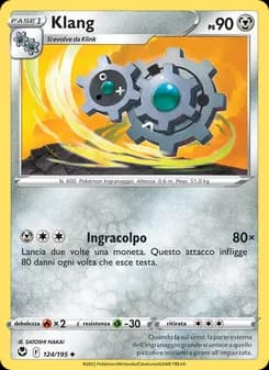 Klang card in Italian