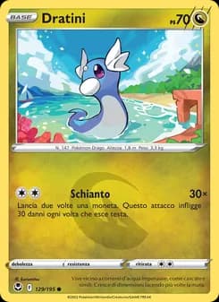 Dratini card in Italian