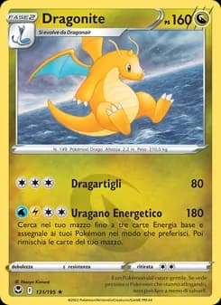 Dragonite card in Italian