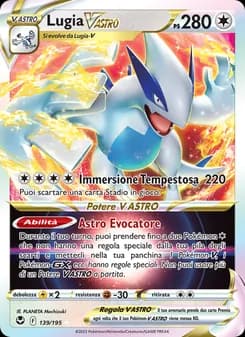 Lugia V ASTRO card in Italian