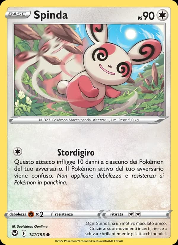 Spinda card in Italian