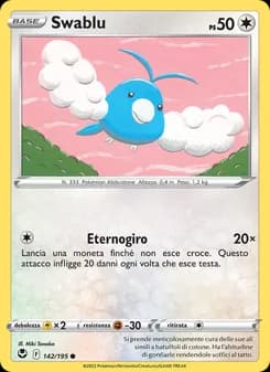 Swablu card in Italian