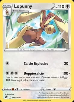 Lopunny card in Italian