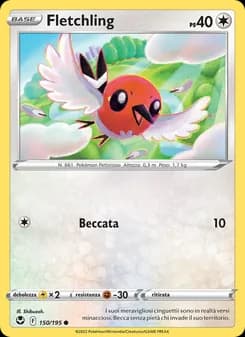 Fletchling card in Italian