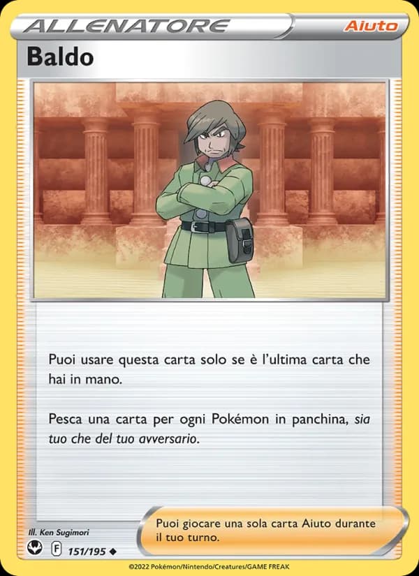 Baldo card in Italian
