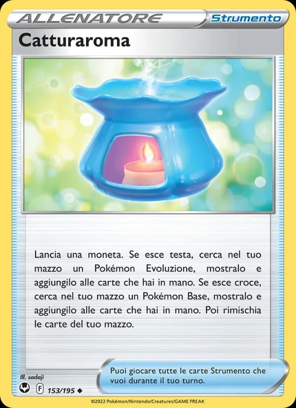 Catturaroma card in Italian
