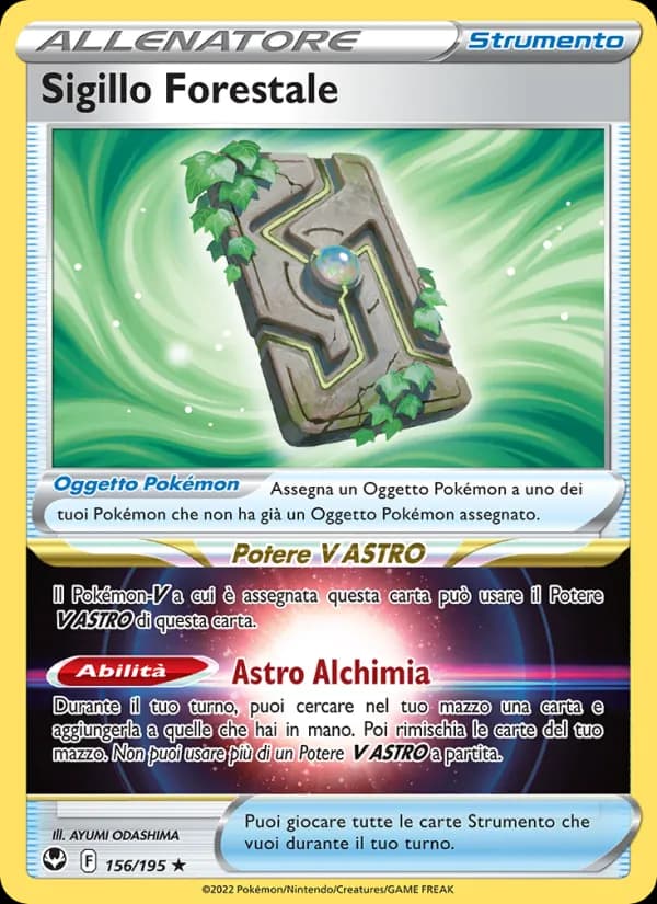 Sigillo Forestale card in Italian