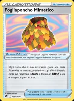 Fogliaponcho Mimetico card in Italian