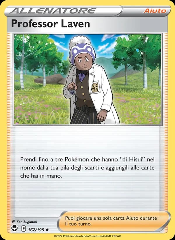 Professor Laven card in Italian