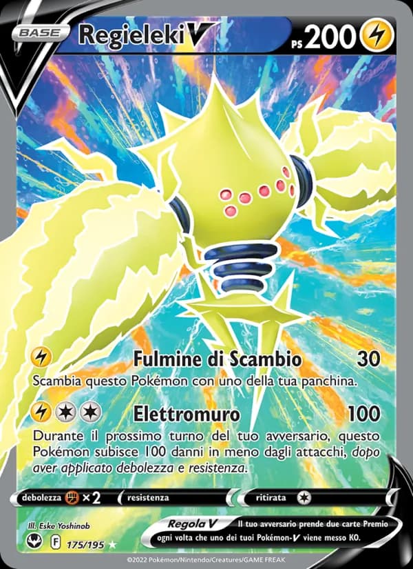 Regieleki V card in Italian