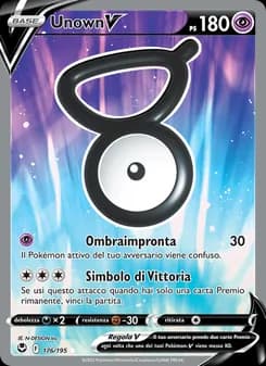 Unown V card in Italian