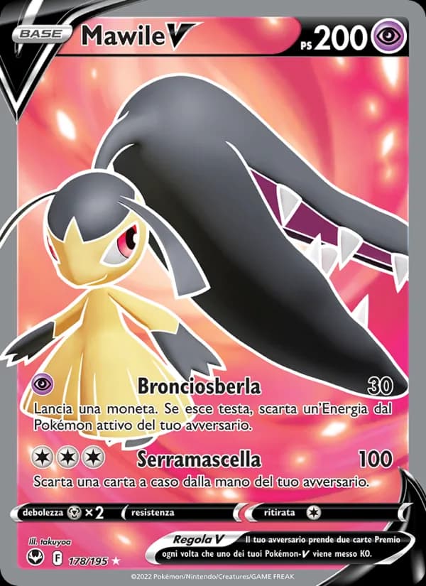 Mawile V card in Italian