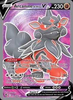 Arcanine di Hisui V card in Italian