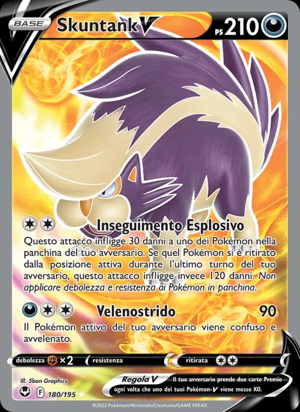 Skuntank V card in Italian