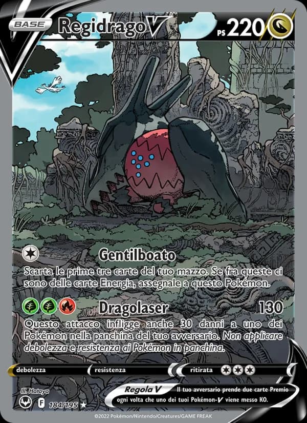 Regidrago V card in Italian