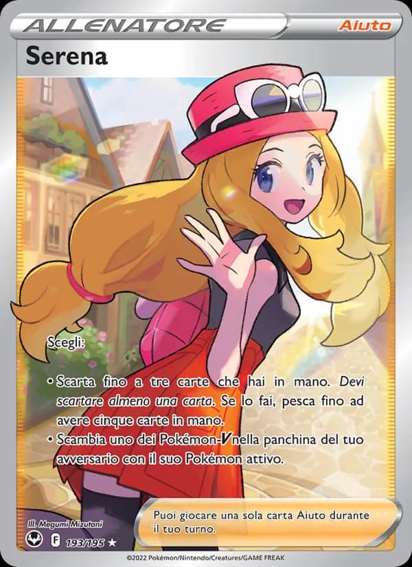 Serena card in Italian