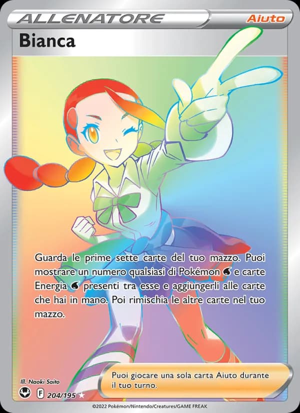 Bianca card in Italian
