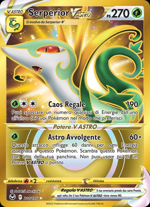 Serperior V ASTRO card in Italian
