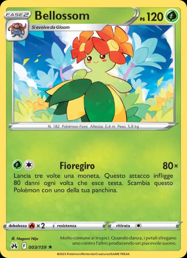 Bellossom card in Italian