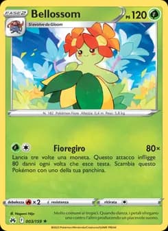 Bellossom card in Italian