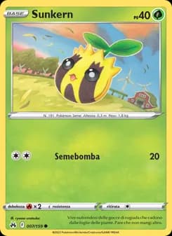 Sunkern card in Italian